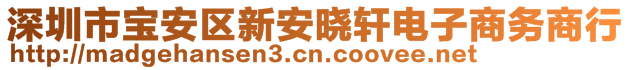 深圳市寶安區(qū)新安曉軒電子商務(wù)商行