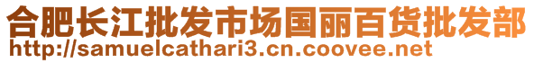 合肥長江批發(fā)市場國麗百貨批發(fā)部
