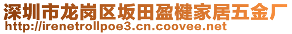 深圳市龍崗區(qū)坂田盈楗家居五金廠