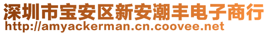 深圳市寶安區(qū)新安潮豐電子商行