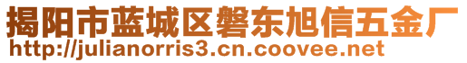 揭阳市蓝城区磐东旭信五金厂