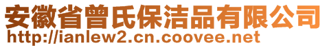 安徽省曾氏保洁品有限公司