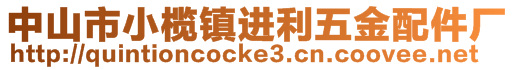 中山市小欖鎮(zhèn)進利五金配件廠