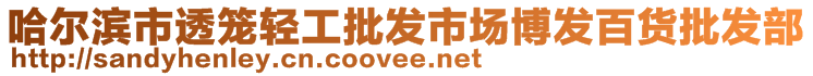 哈爾濱市透籠輕工批發(fā)市場博發(fā)百貨批發(fā)部