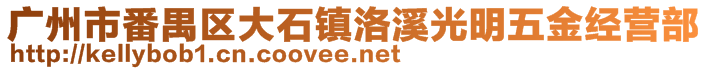 廣州市番禺區(qū)大石鎮(zhèn)洛溪光明五金經營部