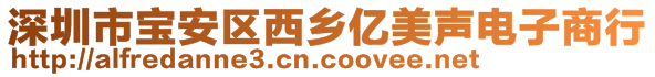 深圳市寶安區(qū)西鄉(xiāng)億美聲電子商行