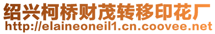 紹興柯橋財茂轉移印花廠
