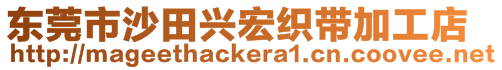 東莞市沙田興宏織帶加工店