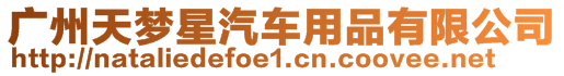 廣州天夢星汽車用品有限公司