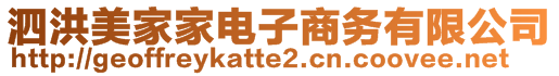 泗洪美家家電子商務(wù)有限公司