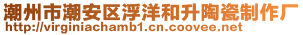 潮州市潮安區(qū)浮洋和升陶瓷制作廠