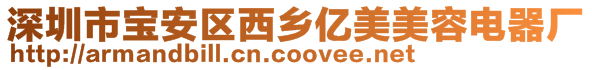 深圳市宝安区西乡亿美美容电器厂