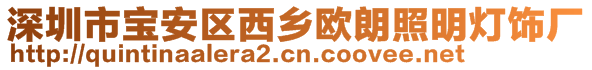 深圳市寶安區(qū)西鄉(xiāng)歐朗照明燈飾廠