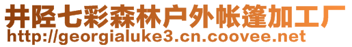 井陘七彩森林戶外帳篷加工廠