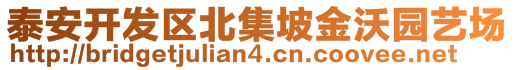 泰安開發(fā)區(qū)北集坡金沃園藝場(chǎng)