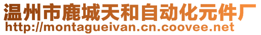 溫州市鹿城天和自動化元件廠