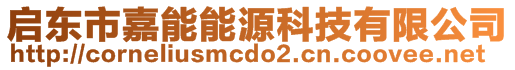 啟東市嘉能能源科技有限公司