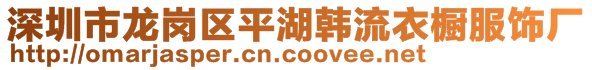 深圳市龍崗區(qū)平湖韓流衣櫥服飾廠