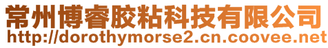 常州博睿膠粘科技有限公司