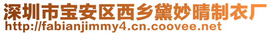 深圳市寶安區(qū)西鄉(xiāng)黛妙晴制衣廠