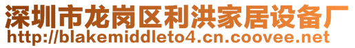 深圳市龍崗區(qū)利洪家居設(shè)備廠