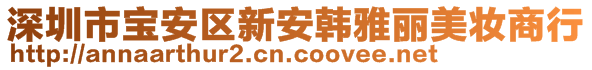 深圳市寶安區(qū)新安韓雅麗美妝商行