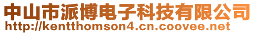 中山市派博電子科技有限公司