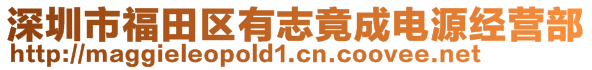 深圳市福田區(qū)有志竟成電源經(jīng)營部