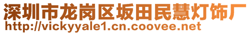 深圳市龙岗区坂田民慧灯饰厂