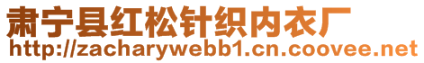 肃宁县红松针织内衣厂