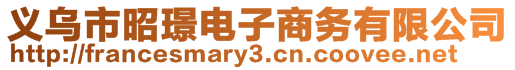 義烏市昭璟電子商務(wù)有限公司