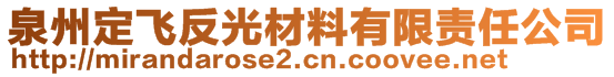 泉州定飛反光材料有限責任公司