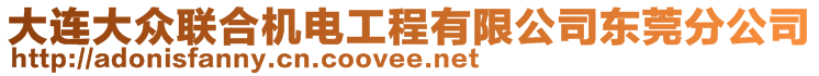 大連大眾聯(lián)合機(jī)電工程有限公司東莞分公司