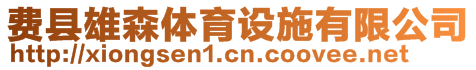 費(fèi)縣雄森體育設(shè)施有限公司