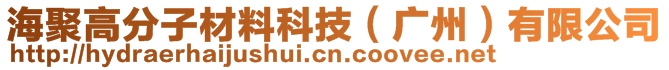海聚高分子材料科技(廣州)有限公司