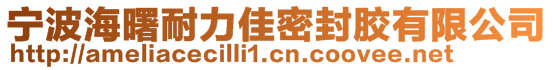 寧波海曙耐力佳密封膠有限公司