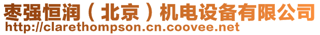 棗強(qiáng)恒潤(北京)機(jī)電設(shè)備有限公司