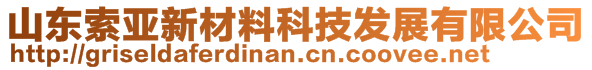 山東索亞新材料科技發(fā)展有限公司