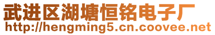 武進區湖塘恒銘電子廠