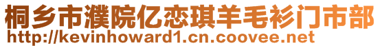 桐鄉(xiāng)市濮院億戀琪羊毛衫門市部