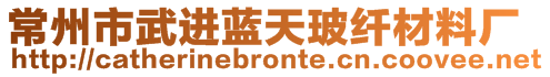 常州市武進(jìn)藍(lán)天玻纖材料廠