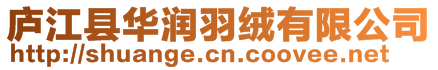 廬江縣華潤(rùn)羽絨有限公司