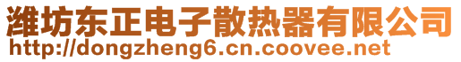 濰坊東正電子散熱器有限公司