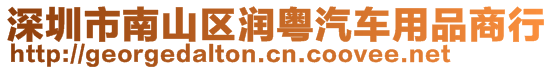 深圳市南山區潤粵汽車用品商行