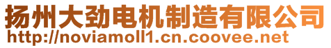 揚(yáng)州大勁電機(jī)制造有限公司