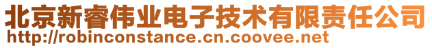 北京新睿伟业电子技术有限责任公司