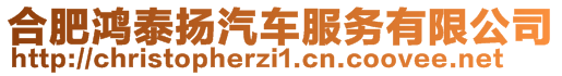 合肥鴻泰揚汽車服務(wù)有限公司