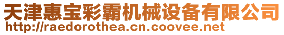 天津惠寶彩霸機械設備有限公司