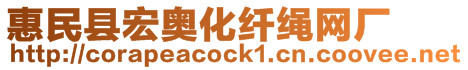 惠民縣宏奧化纖繩網廠