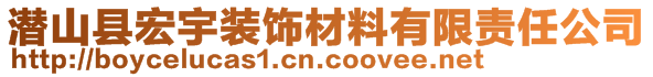 潜山县宏宇装饰材料有限责任公司